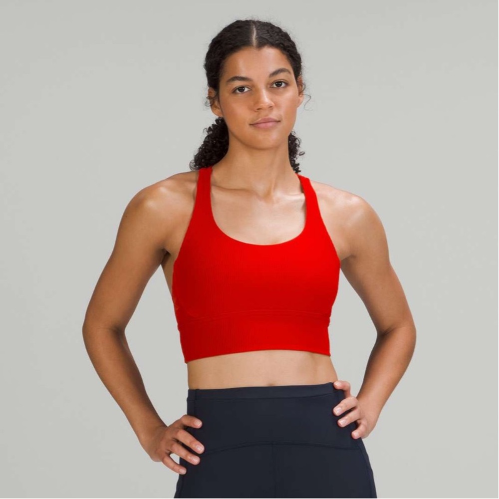 Lululemon Energy Longline Bra Ribbed Luxtreme